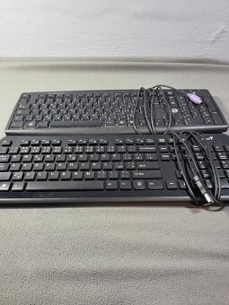 2× drátová klávesnice Genius – USB a PS 2 připojení - 2