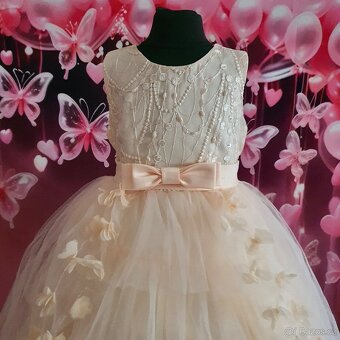 Dětské slavnostní asymetrické šaty - 2