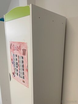 Dětská skříň 180 cm  ZELENA - 2