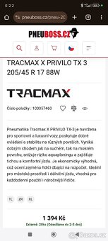 Pneumatiky 205/45r17 - 2