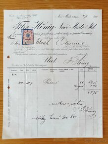 Historické faktury na koloniální zboží z let 1914 - 1926 - 2