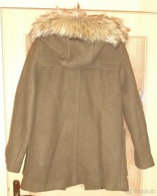 Hnědý vlněný kabát Zara vel.M - 2