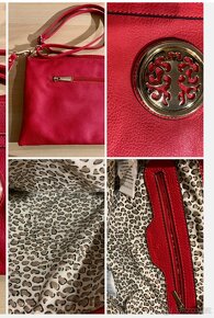 Červená kabelka se zlatým ornamentem Janny Fairy - 2