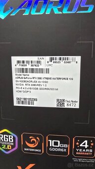 Gigabyte AORUS GeForce RTX™ 3080 XTREME WATERFORCE 10GB - 2