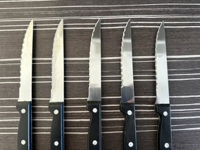 Sada nožů IKEA černé, 22cm, 5 ks - 2