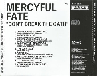cd Mercyful Fate – Don't Break The Oath 1984 - 2
