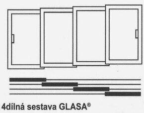 Posuvná okna balkon lodžie GLASA - 2
