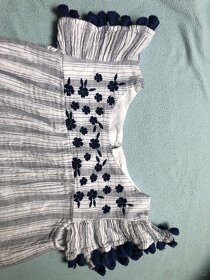 Krásné bílomodré dívčí šaty - 2