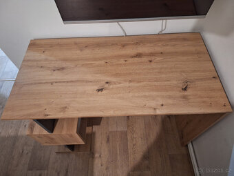 Psací stůl, dub artisan/grafit - 2