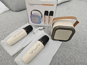 Karaoke bluetooth set - reproduktor + 2 mikrofony - 2