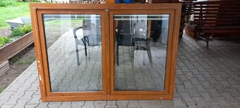 Plastové okno zlaty dub 166x118cm - 2