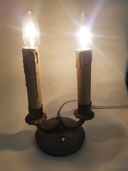 Mosazná stolní lampa - 2