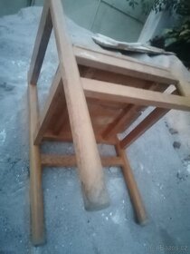 Retro dřevěné židle masiv konstrukce k obrouseni - 2