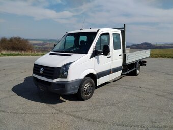 Volkswagen Crafter, 7 míst, dvojitá zadní kola, valník - 2
