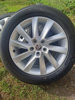 Alu kola 5x112 originál Škoda Superb III 215/55 R17 - 2