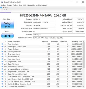 🔷 SK Hynix, 256GB, M2 NVMe - kontakt email - 2