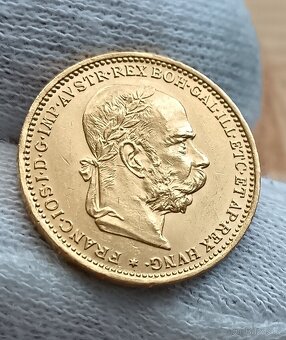 Zlatá 20koruna RU 1893 bz František Josef I. - 2