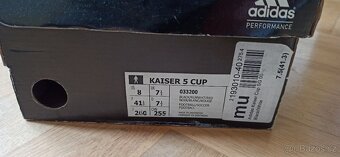Kožené kopačky č.7,5 Adidas Kaiser 5, nové. - 2