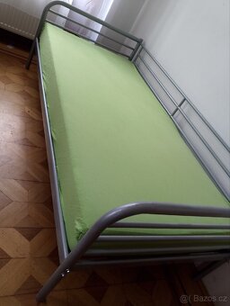 Postel kovová, včetně roštu a matrace, IKEA - 2