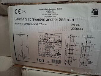 Prodám fasádní vatu, kotvy 255, talíře, vat. zátky - 2