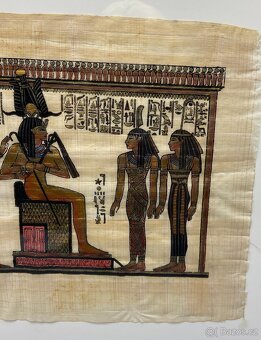 Obraz, egyptský motív na papyruse - 2
