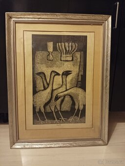 Obraz ,grafika ,Vladimír Komárek . - 2