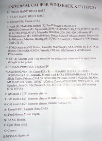 Přípravek na výměnu brzdových destiček 21 ks - 2