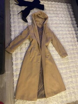 Kasmirovy novy kabat camel bezovy hnedy 38 - 2