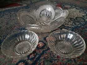 Skleněná mísa a čtyři mističky + 2 zdarma - 2