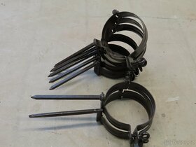 Objímky svodové lakovaný Pz hnědý, průměr 100 mm, trn 140 mm - 2