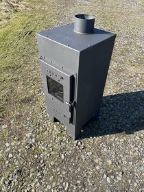 Nová Kamna CEZAR 7,5 kw s šamotem na dřevo účinnost 81,2% - 2