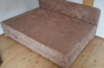 Lamelová kvalitní postel 140x200 v super potahu - 2