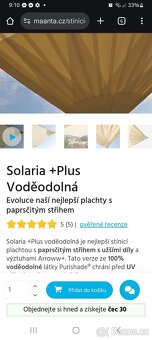 Stínící italská plachta Maanta na terasu - 2
