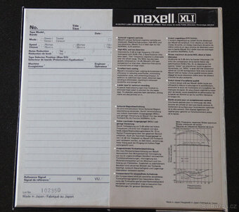 ♫ Magnetofonová ALU cívka MAXELL XL- I 35-180 B ♫♫ - 2