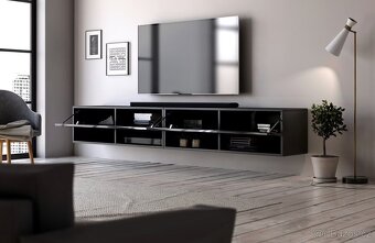 Nový TV Stolek Černý 200/31/33 - 2