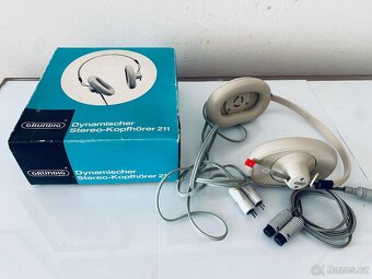 Vintage sluchátka Grundig Stereo 211, rok 1968 - 2