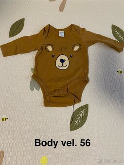 Dětské body vel. 50 a 56, 10ks + 1ks - 2