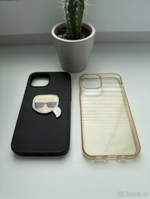Karl lagerfield a průhledný obal iPhone 13 mini - 2