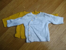 Kojenecké oblečení - body, kabátky, polodupačky, vel. 56 - 2