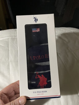 bavlněné ponožky 3 páry; NOVÉ; U.S. Polo ASSN. SOCKS. - 2