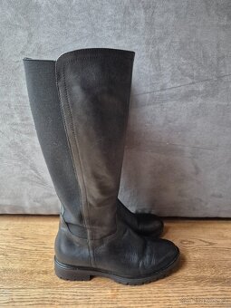 Kožené kozačky Baťa, nové - téměř nenošené - 2