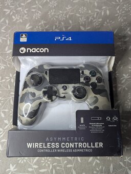 PS4 Nacon Compact ovladač šedá kamufláž Značně použitý - 2