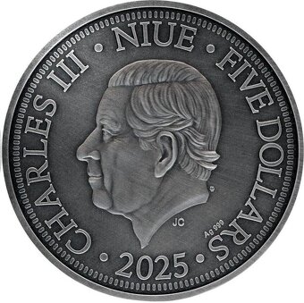 Stříbrná mince CLEOPATRA 2 Oz Silver Coin 5$ Niue 2025 - 2