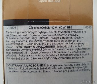 Autožárovka HB3 12V 60W P20d 9005 - 6ks - 2