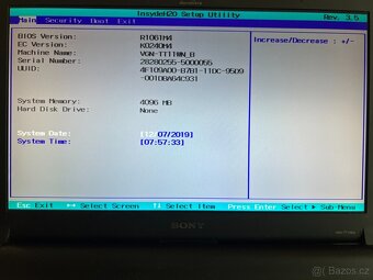 Sony vaio vgn-tt11wn funkční - inzerát platí do smazání - 2