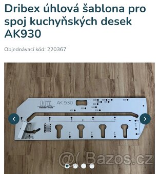 Prodám úhlovou šablonu pro spoj kuch.desek - 2