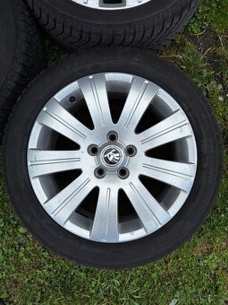 Alu disky 205 50 R17 5x112 celoroční pneu - 2