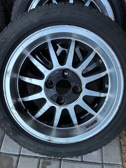 ALU kola 4x100 + letní pneu 195/50 R15 - 2