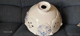 Porcelánové stínítko lustru - 2