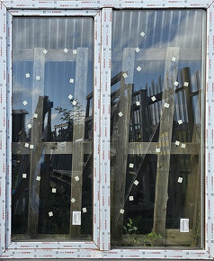 Posuvné balkonové dveře 180 x 200 bílá/antracit - 2